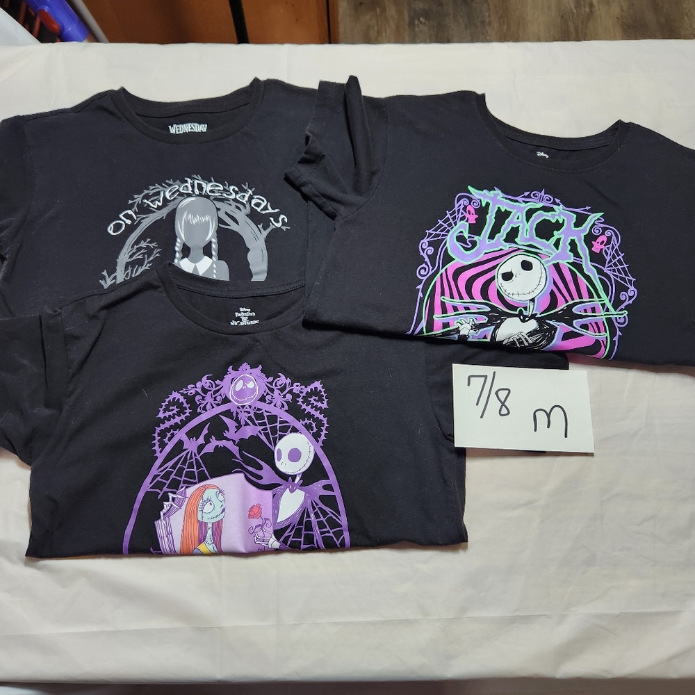 Girls Halloween T Shirt Bundle Sz 7/8 medium